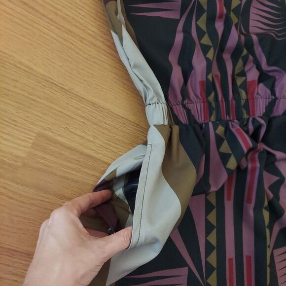 Jamie Okuma Parfleche Pocket Dress Geometric Art To Wear Short Sleeve Sz XS - Picture 4 of 11